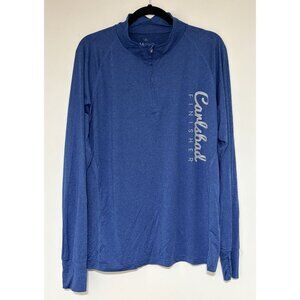 InMotion Blue 1/4 Zip Carlsbad Marathon 1/2 Marathon Finisher Pull Over Size XL